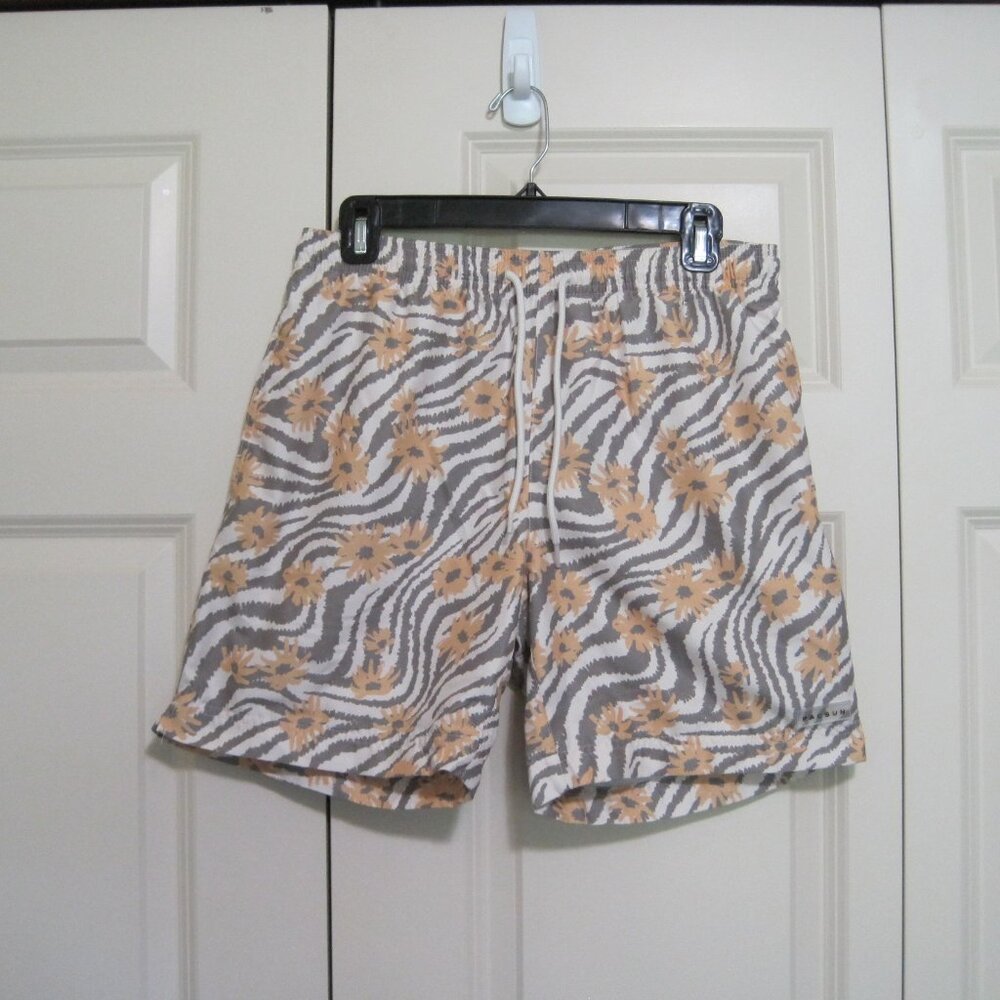 PacSun Men's Swim Trunks with Floral zebra Pattern